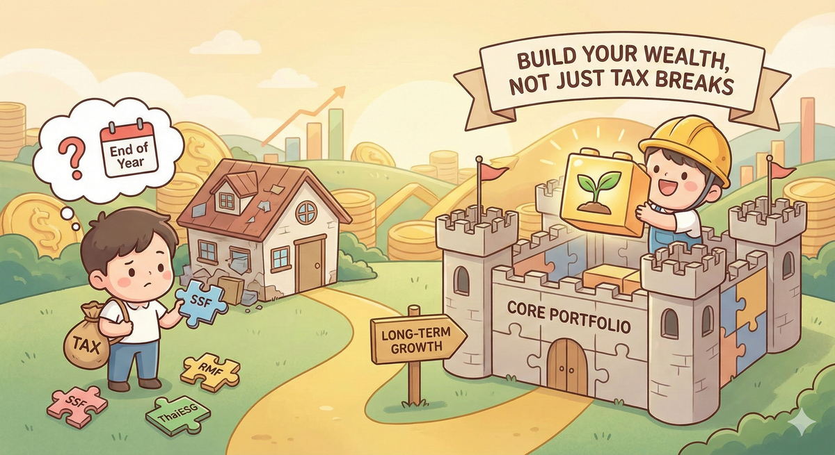 Tax Saving 101: อย่าให้ภาษีนำทาง แต่ต้องให้ "พอร์ต" นำเป้าหมาย